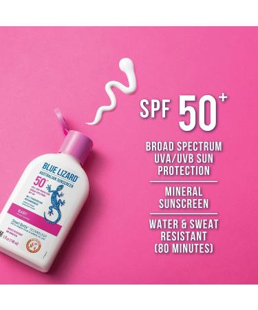 Blue Lizard Baby Mineral Sunscreen SPF 50 - Water Resistant, Fragrance Free - 5 Fl Oz - Buy Online on SooperMarket.com