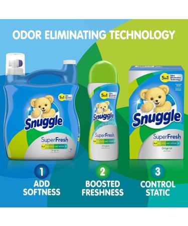 Snuggle Plus SuperFresh Fabric Softener Dryer Sheets - 200 Count - Buy Online on SooperMarket.com