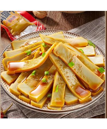 Dried tofu Snack Egg Tofu Delicious Snacks 160g Instant Snack Spicy Strip Vegetarian Dried tofu - Buy Online on SooperMarket.com