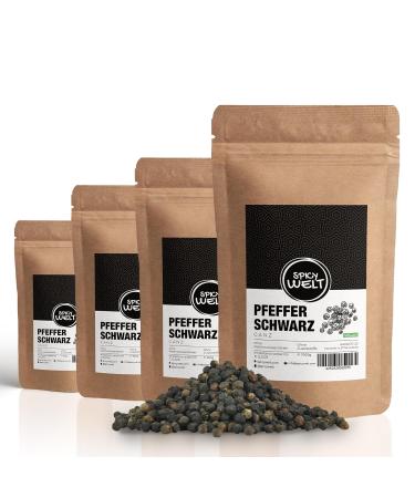 Buy Spicy World Black Pepper Whole - Premium Black Peppercorns for Mill 250g | International Shipping Available - Buy Online on SooperMarket.com