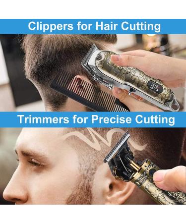 Suttik Men's Hair Clippers Set - Cordless Professional Trimmers with T-Blade & LED Display - Perfect Grooming Gift - Buy Online on SooperMarket.com