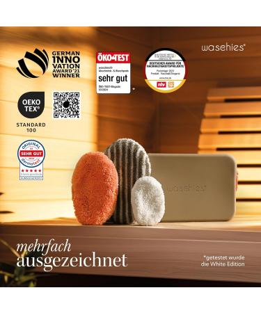 Reusable Sustainable Wash Set Apricot Cosmetic Bag with Makeup Pad Toner and Exfoliator Washable Perfect Travel Set for Women Teens Adults - Buy Online on SooperMarket.com