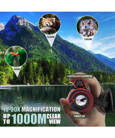 10-30x50 Monoculars for Adults High Powered  Monocular Telescope with Smartphone Adapter  HD Monocular for Bird Watching  Hunting and Camping - Buy Online on SooperMarket.com