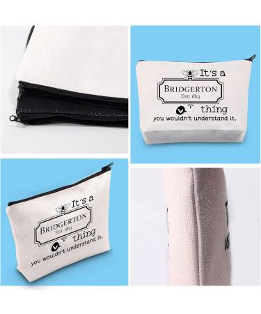 Bridgerton Toiletry Bag for Fans | Stylish Medium Accessory Inspired by the TV Series - Buy Online on SooperMarket.com