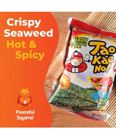 Peaceful Squirrel Variety Tao Kae Noi Thai Crispy Seaweed 6-Pack - Healthy On-The-Go Nori Snacks for Kids & Adults | Omega-3s, Fiber, Antioxidants, Vitamin B12 | 6 Flavors | 6 Bags, 1.2 oz - Buy Online on SooperMarket.com