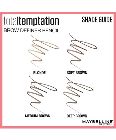 Maybelline Total Temptation Brow Definer 305 Soft Brown - 0.005 oz | Perfect Brow Tool - Buy Online on SooperMarket.com