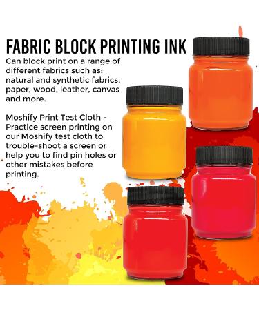 Jacquard Versatex Screen Printing Ink Set with Bonus Moshify Print Test Cloth - Buy Online on SooperMarket.com