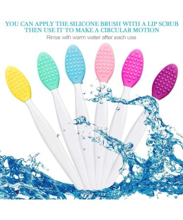 Silicone Exfoliating Lip Brush | Double-sided Soft Lip Brush for Smoother Skin and Fuller Lips | Beauty Tool in 6 Colors - Buy Online on SooperMarket.com