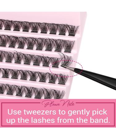 Focipeysa Wispy Cluster Lashes 120pcs | D Curl Fluffy Individual Lashes 8-16mm | Natural Look DIY Eyelash Extensions - Buy Online on SooperMarket.com