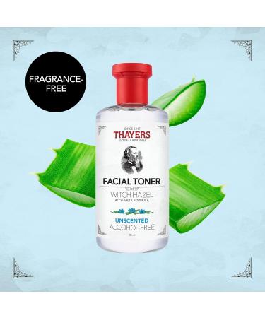 THAYERS Alcohol-Free Witch Hazel Unscented Face Toner Skin Care with Aloe Vera Natural Gentle Facial Toner for All Skin Types Duo Pack (2 x 355mL) - Buy Online on SooperMarket.com