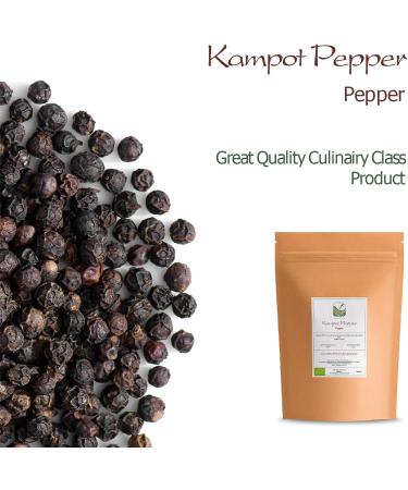 Cambodian Kampot Pepper - Premium Black Peppercorns 40g - Buy Online on SooperMarket.com