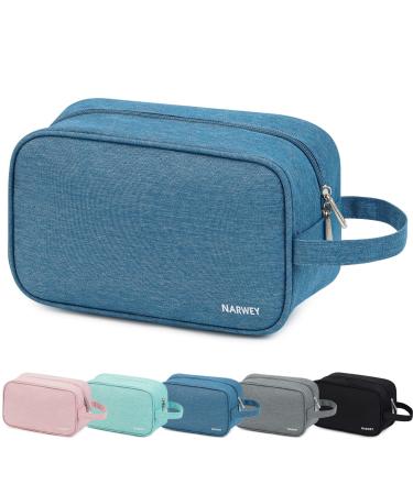 Travel Toiletry Wash Bag for Men and Women Traveling Dopp Kit Shaving Bag for Toiletries Accessories (Navy Blue) A-navy Blue
