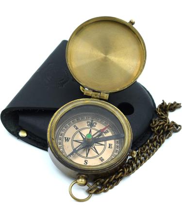 Brass Compass with Joshua 1:9 Confirmation - Christian Gifts for Women, Teens, Moms, Grandmas - Graduation, Easter, Birthday - Inspirational Bible Verse Included - Buy Online on SooperMarket.com