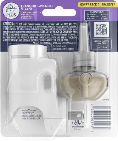 Buy Glade PlugIn Plus Air Freshener Starter Kit - Tranquil Lavender & Aloe 0.67 Fl Oz | Perfect for Home & Bathroom | International Shipping Available - Buy Online on SooperMarket.com