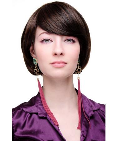 WIG ME UP - Wig with short hairstyle various brown tones Bob SA063-2T30
