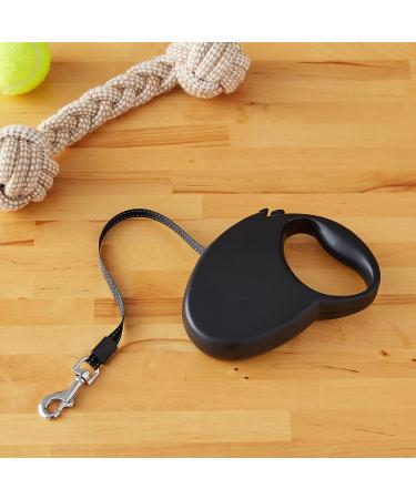 Amazon Basics Retractable Dog Leash - Small Black | Durable Ergonomic & Perfect for Travel - International Shipping Available - Buy Online on SooperMarket.com