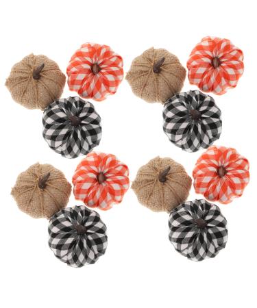 Alipis 12pcs Thanksgiving Pumpkin Harvest Festival Decor Photo Prop Pumpkin Ornament Faux Pumpkins Artificial Pumpkins Decoration Party Pumpkin Fake Pumpkin Environmental Foam Ornaments Assorted Color 8.50X8.50X7.50CM