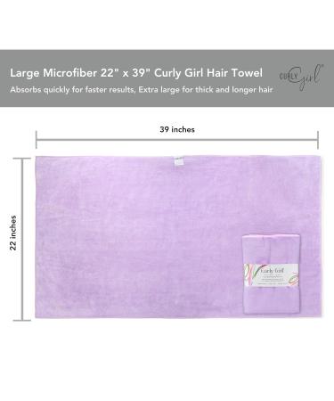 Curly Girl Moisturizing Styling Cream & Large Lavender Towel - Hydrate Define & Enhance Curls - Buy Online on SooperMarket.com
