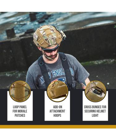 OneTigris Multicam Helmet Cover ZKB06 - Green Large Cloth Cover for Fast Helmet (M/L) & Bump Helmet (L/XL) - Buy Online on SooperMarket.com