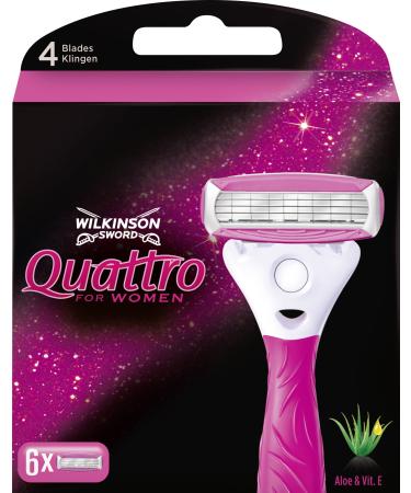 Wilkinson Sword Quattro for Women 6 razor blades