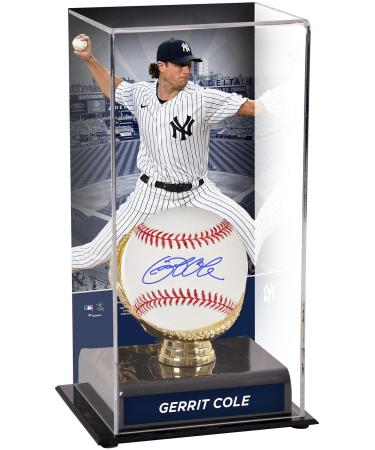 Gerrit Cole New York Yankees Autographed Baseball and Gold Glove Display Case with Image - Autographed MLB Gloves