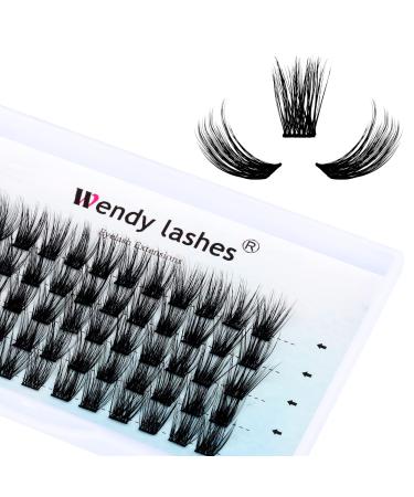 Individual Lashes Cluster Lashes D Curl 0.07mm DIY Eyelash Extensions Lash Clusters 12mm Reusable lash Extension Clusters Soft and Wispy Lash Extension Clusters(FD-D13-0.07-D12) RR-12mm D13-0.07-D