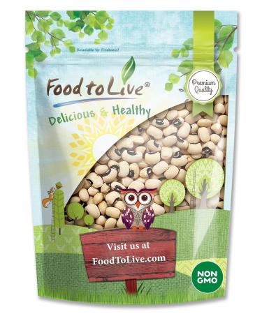 Black-Eyed Peas, 5 Pounds  Non-GMO Verified, Raw Dried Whole Cow Peas, Kosher, and Vegan, Sproutable, Bulk Black-Eyed Peas. High in Dietary Fiber, Easy to Cook. Great for Soups, Stews, Salads and Vegan Burgers. Product of the USA.