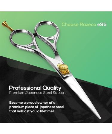 Suvorna 6 Professional Hair Scissors - Japanese Hairdressing Scissors for Men & Women | Barber Scissors with Razor Sharp Blades - 1 Count Pack - Buy Online on SooperMarket.com