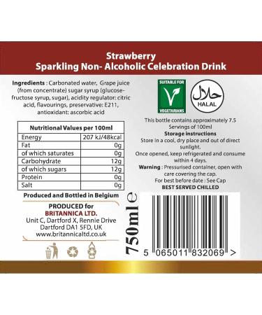 Britannica Strawberry Grape Non-Alcoholic Celebration Drink 750ML - Buy Online Now! - Buy Online on SooperMarket.com