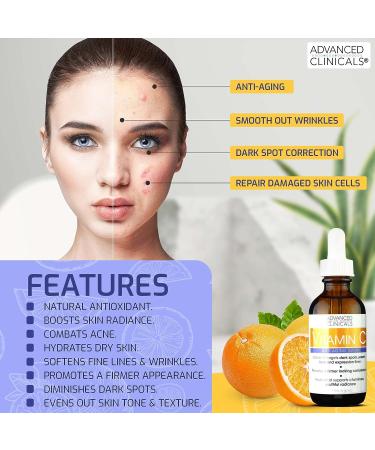 Advanced Clinicals Retinol, Hyaluronic Acid & Vitamin C Serum Set | Anti-Aging Skincare for Women | Brightening, Firming & Hydrating Formula | 1.75 Fl Oz 3pc Set - Buy Online on SooperMarket.com