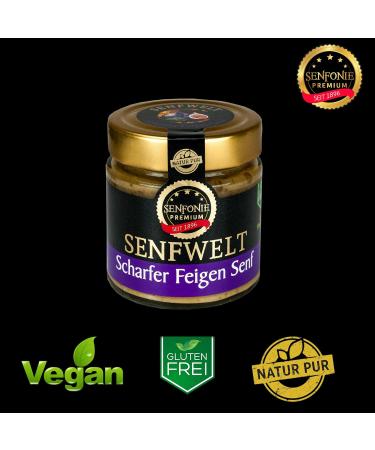 Altenburger Original Senfonie Hot Fig Mustard 180 ml - Premium Mustard with Fig Fruit Spread for Gourmet Flavors - Buy Online on SooperMarket.com