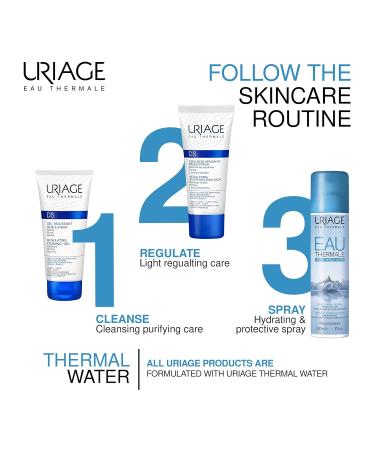 Uriage D.S. Regulating Foaming Gel 5 fl.oz. | Gentle Cleansing Foam for Face & Body | Soothes Irritated Redness-Prone Skin | Purifies and Sanitizes Sensitive Skin | Promotes Healthy and Comfortable Skin - Buy Online on SooperMarket.com