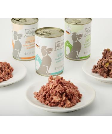 Mjamjam Premium Wet Dog Food - Junior Juicy Chicken & Egg - Huhn & Duck Bundle - Mix Package I - 400g (6 Pack) - Buy Online on SooperMarket.com