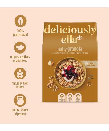 Deliciously Ella - Granola & Muesli Gluten-Free Vegan Friendly Healthy Breakfast (6 boxes) (Nutty Granola) - Buy Online on SooperMarket.com