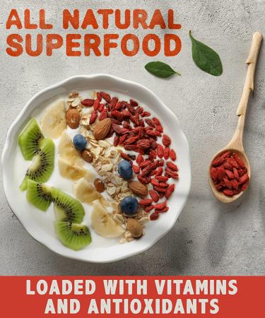 Organic Raw Goji Berries - 2 lbs/32oz USDA Certified Superfood - Non GMO, Resealable Bag - by Nutrient Elements - Buy Online on SooperMarket.com