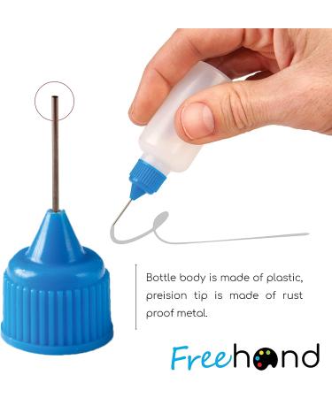 Precision Tip Applicator Bottle Four 1 Oz. Bottles and 12 Tips for Multi-Purpose Use - Buy Online on SooperMarket.com