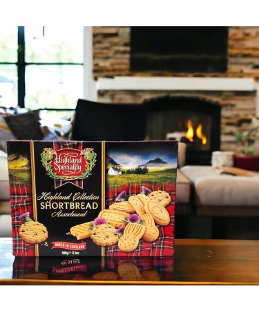 Highland Specialty Traditional Scottish Shortbread Cookies 500g Box Assorted Shapes (1) - Buy Online on SooperMarket.com