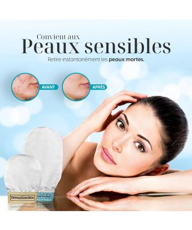 Silk-Peeling Glove - 100% Natural Hypoallergenic Exfoliator for Body & Face | Removes Dead Skin & Ingrown Hairs | Includes Storage Bag - Buy Online on SooperMarket.com