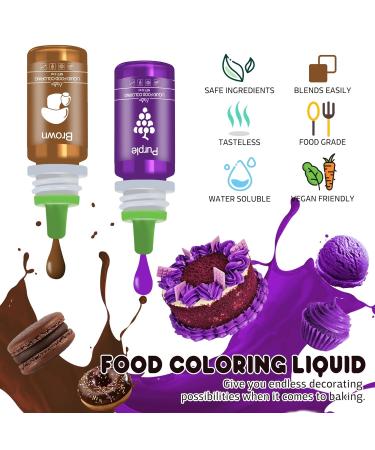 Premium Cyan Food Coloring - 160ml Sugar-Free Liquid Dyes for Cakes Baking Cookies Macarons DIY Slime & More | International Shipping Available - Buy Online on SooperMarket.com