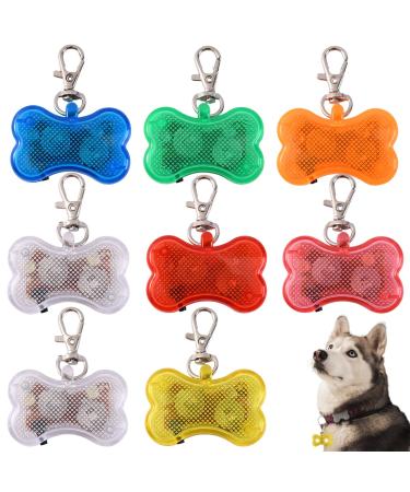 VAILEAL 8 pieces Dogs Lights LED 8 Color Dog Hall Band trailer with 3 turn signals waterproof dog light flashing light Lighthletes Dog for dogs school bags children joggers and cats
