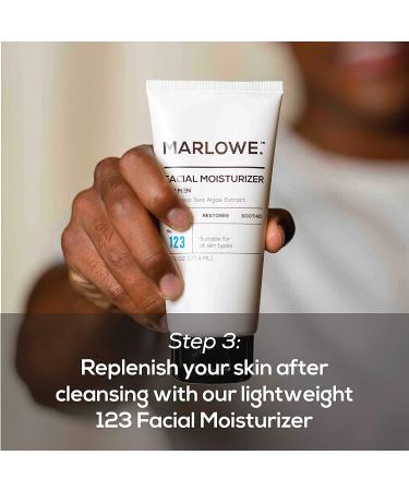 MARLOWE Best Sellers Kit | No. 203: Body Scrub Soap, Men's Facial Cleanser & Moisturizer Set - Buy Online on SooperMarket.com
