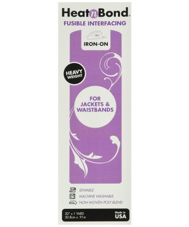 Thermoweb Heat'n Bond Heavy Weight Iron Interfacing fusible  White 20x36