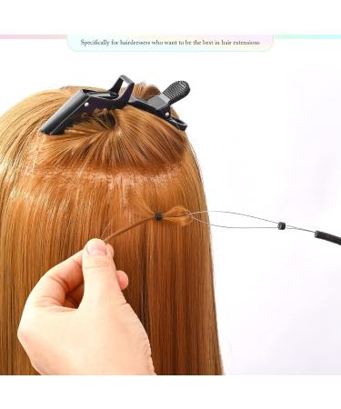 EHDIS Hair Extensions Tools Kit - Stainless Steel Pliers for Hair Apply&Remove Micro Ring Loop and Loop Needle Threader Tool for Micro Rings Nano beads Styling Accessories Colour - Buy Online on SooperMarket.com