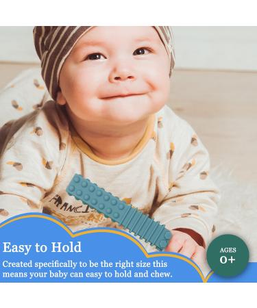Sensory Chew Tubes 4 Pack - Silicone Oral Motor Tool for Autistic Children - BPA Free Teether Toys for Babies 3-12 Months - Buy Online on SooperMarket.com