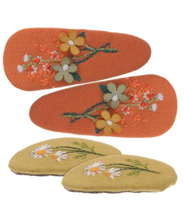 PLAFOPE 2 Pairs Hairpin Barrettes for Fine Hair Floral Hair Clip Barrettes for Hair Flower Hair Clips Barrettes for Hair Clips for Girl Cute Hair Bobby Pin Cloth
