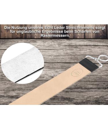 Strop Professional Leather Strop | 2-Sided Leather & Linen Razor Strop for Precision Shaving | International Shipping Available - Buy Online on SooperMarket.com