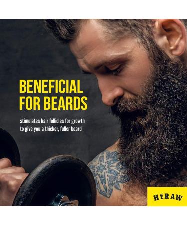 Heraw Beard Oil for Men - Nourishing & Styling Beard Oil with Argan Jojoba & Almond Oil - 30ml - Boost Beard Growth & Softness - Buy Online on SooperMarket.com