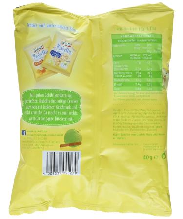 Reis-Fit Risbellis Apple & Cinnamon Rice Crackers - Pack of 4 (4 x 40g) - Healthy Snack for International Shipping - Buy Online on SooperMarket.com