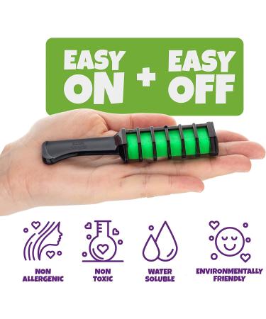 Blue Squid Haircover for Girls - 4 Pack Green Temporary Hair Color Combs | Washable & Perfect Gift Ideas for Teenage Girls - Buy Online on SooperMarket.com