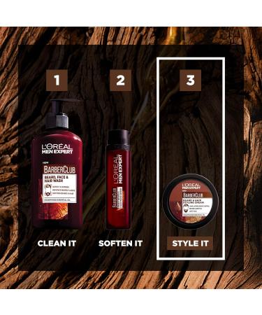 L'Oreal Men Expert Barber Club Beard & Hair Styling Cream - 75ml | International Shipping Available - Buy Online on SooperMarket.com